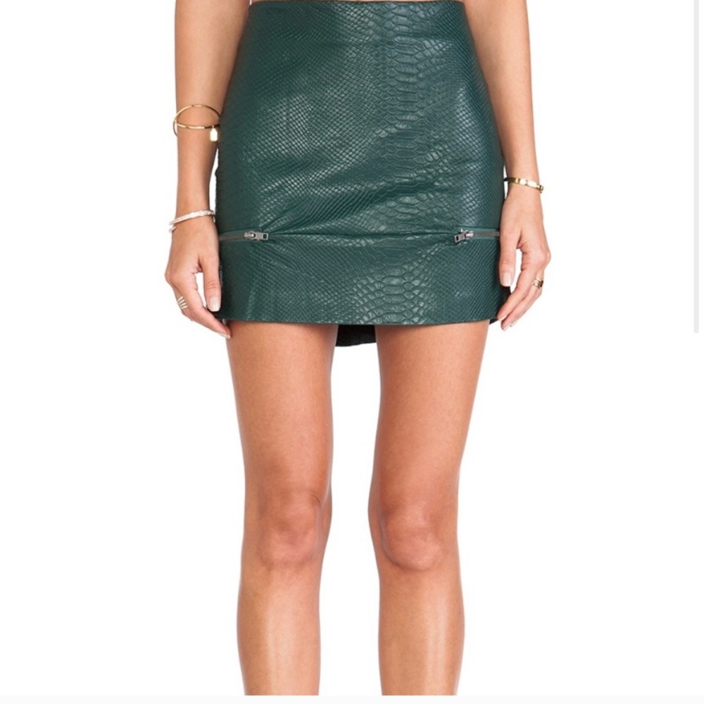 Lovers and friends leather skirt